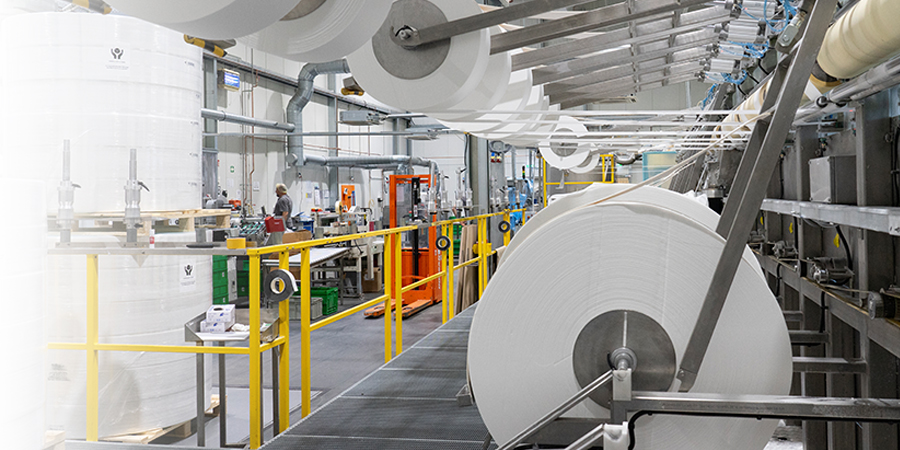 Tuchproduktion bei Laboratorium Dr. Deppe